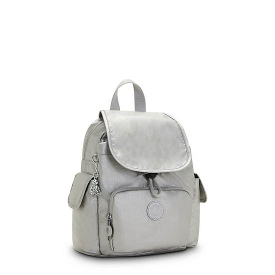 Kipling City Pack Mini Classic Metallic Backpacks Bright Metallic | CA 1481NW